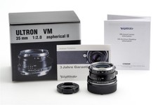 Voigtländer Ultron 2/35MM Asph. VM II Noir Pour Leitz Leica M