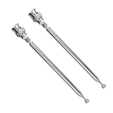 2Pcs New VHF/UHF/AM/FM BNC Connector Telescopic Antenna For Radio Scanner