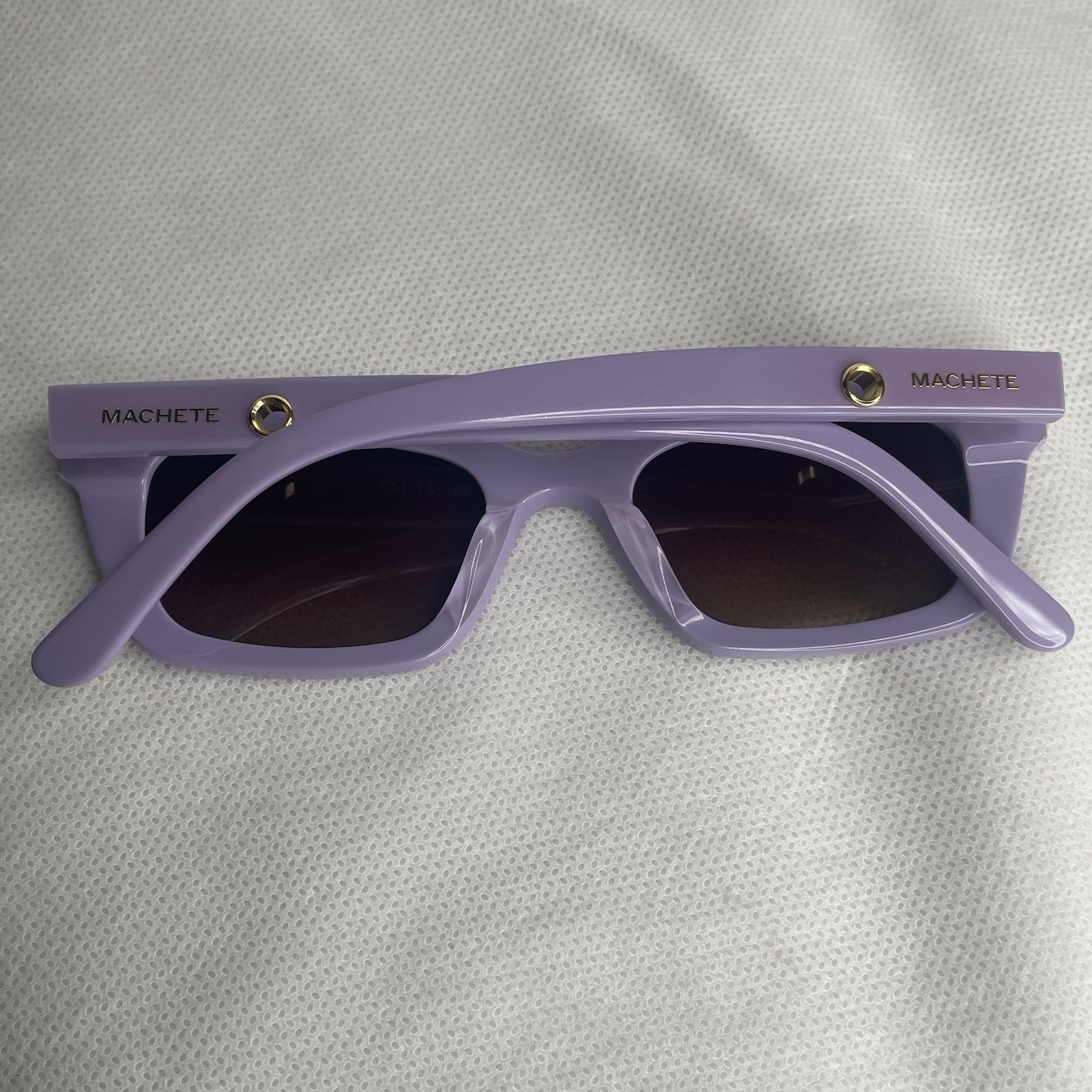 MACHETE Ruby Sunglasses Handmade Violet Italian A… - image 17