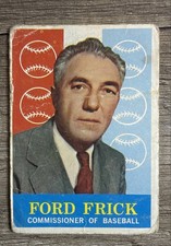 1959 Topps - Ford Frick #1 (RC) FILLER