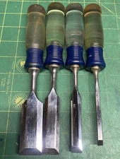 Craftsman Wood Chisel Set 9-3683 1/4” 1/2” 3/4” 1” Vintage