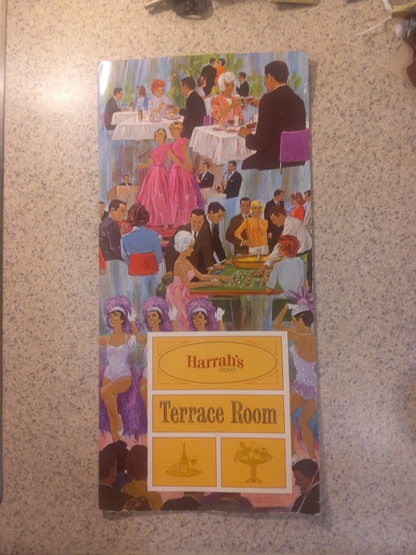Harrah's Terrace Room 1966 Menu