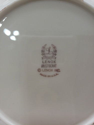Lot of 9 Lenox Aristocrat Bread & Butter Plates 6⅜ Diameter - Picture 6 of 7