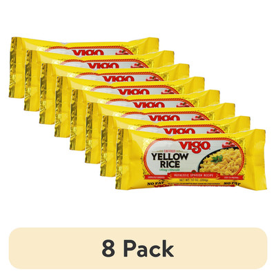 8 pack, Vigo Yellow Rice, 10 oz Bag.