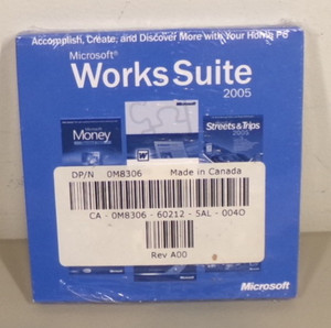 Microsoft WORKS SUITE 2005 (DVD Rom) - BRAND NEW SEALED With KEY. Word, Works 8