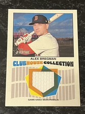 2026 Topps Heritage Baseball Clubhouse Collection Game Used Alex Bregman