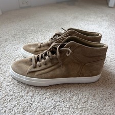 VINCE Fynn Beige High Top Sneaker Mens SIZE 9.5