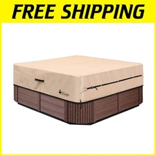 Premium Waterproof Hot Tub Cover 85''x85'' - Durable, Secure & Elegant Design