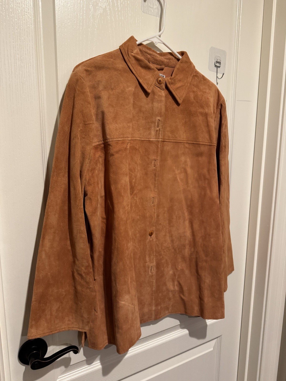 Pendleton Burnt Orange Suede Jacket Coat Size 1X … - image 1