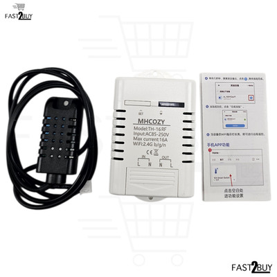 MHCOZY TH-16RF WLAN Temperaturregler 16A Smart WiFi Thermostat Alexa Google