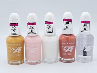  Wet N Wild Fast Dry AF  Nail Polish ~Assorted~ NO REPEATS!  QTY:5 
