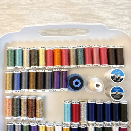 Mixed Lot 100 Spools Gutermann, Mettler, Sulky, Etc. Rayon Thread - Picture 2 of 5