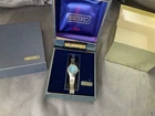 vintage SEIKO automatic faceted blue watch 1970s ladies auto Japan box 21 jewels
