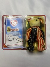 Ty Spangle the Bear International Bears II 1999 Sealed Teenie Beanie Babies