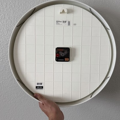 Virgil Abloh x IKEA MARKERAD Temporary Wall Clock Off-White | eBay