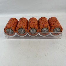 100 Orange $10000 The Mint Poker Chips With A...