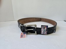 Nocona USA leather belt N2300901 black NWT 42 44