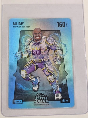 Bo Jackson Battle Arena All Day Adrian Peterson Debut – Blue Battle Foil - Ice