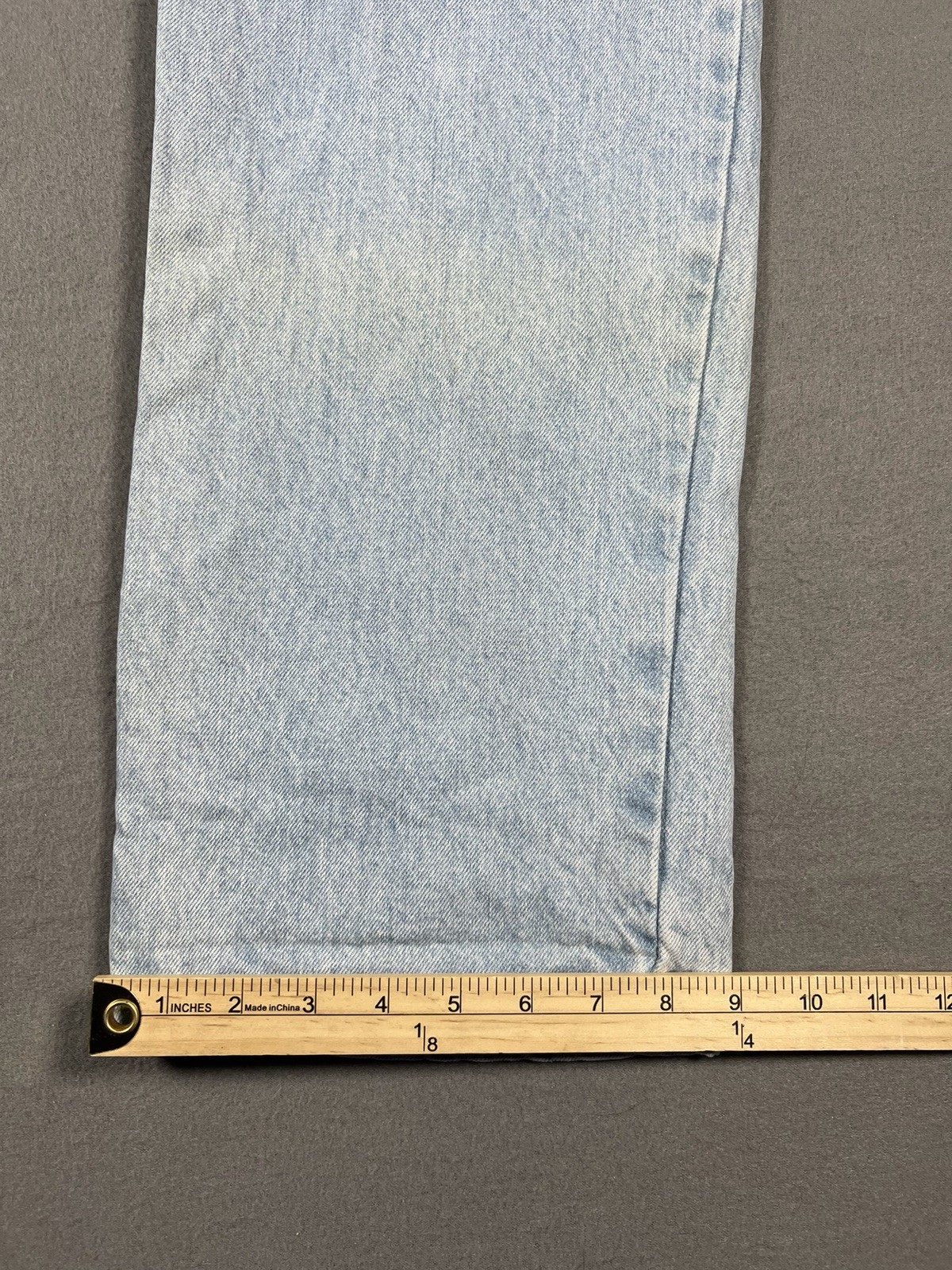 Vintage 1990s Basic Blues Patchwork Light Wash De… - image 11