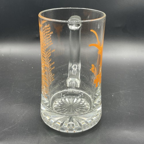 Vintage University of Texas Longhorn Fight Song Glass Beer Mug 6.75" Tall - Picture 7 of 10