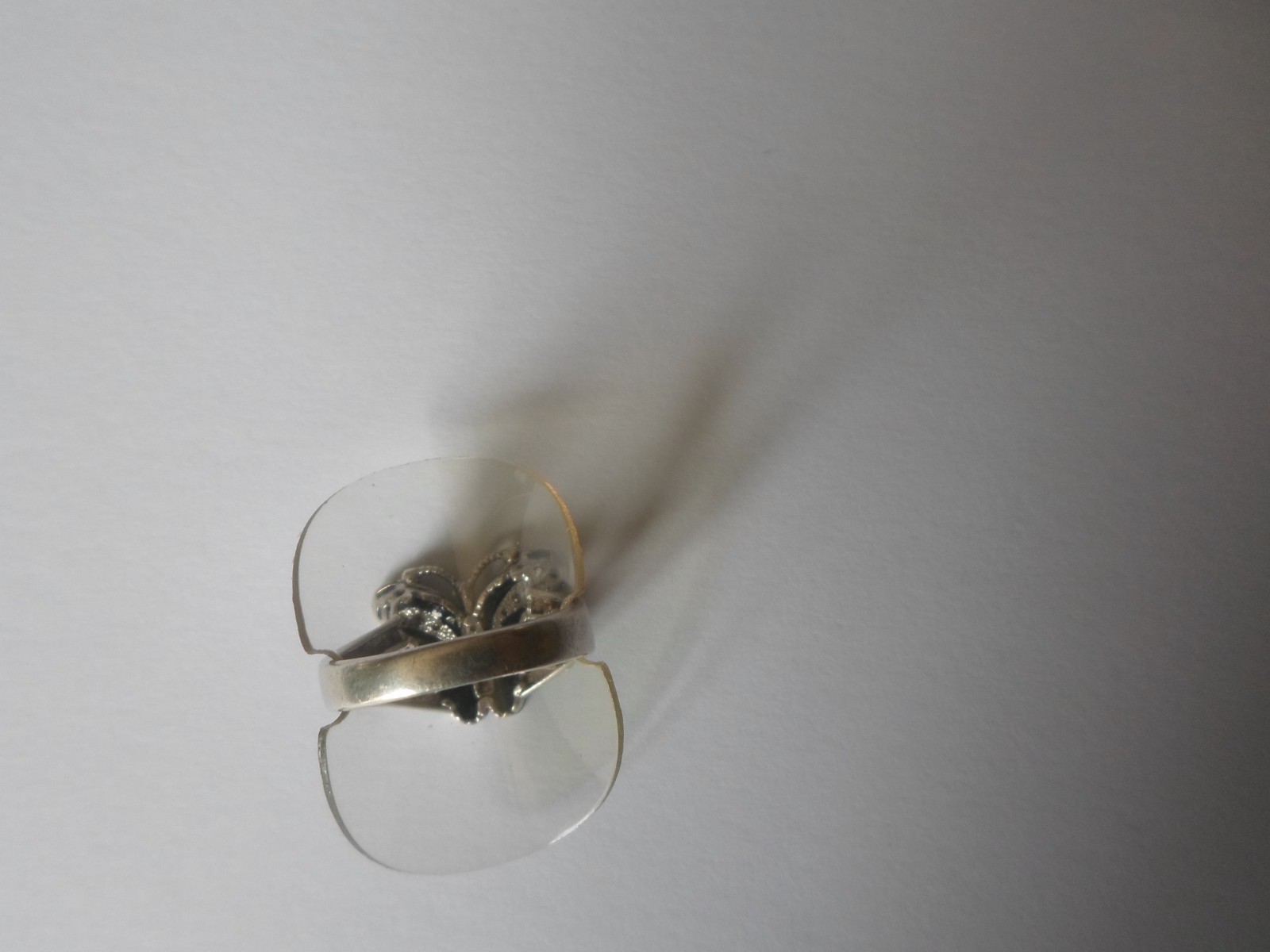 solid silver ring, viceroy, butterfly, black back… - image 5