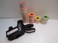 Preisauszeichner " METO"  incl.  17 unterschiedlichen Etikettrollen