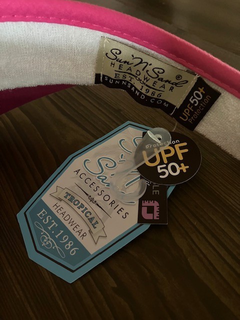 Sun 'N' Sand Tropical Headwear - Sun Visor - Adjustable UPF50+ - New with Tags