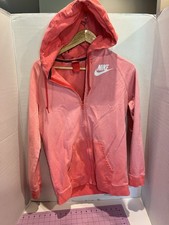 Nike Women's Bright Coral Hoodie Full Zip Hoodie Ombr  Wash Clean Small Nice S