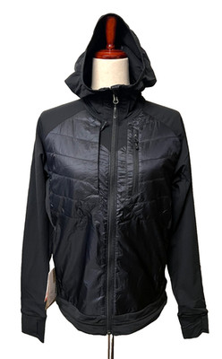 NWT $250 SALOMON Women's L Elixir Hybrid HD Insulated Black Slim Fit PrimaLoft