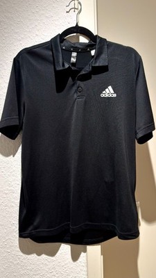 Adidas Performance Poloshirt Schwarz Gr. M   Funktionsshirt Sport