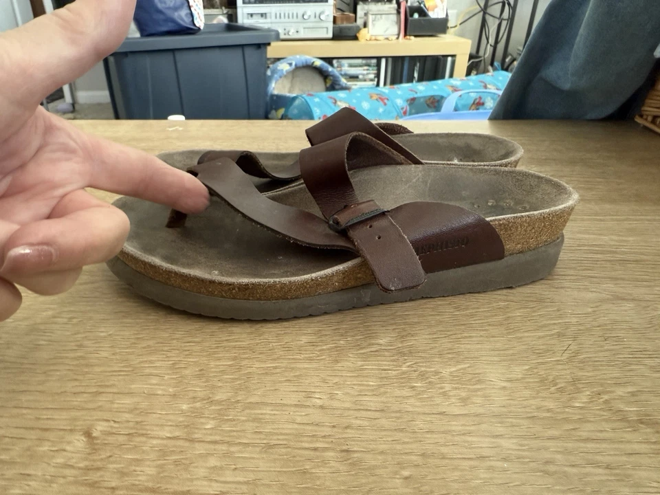 Sandalia de cuero genuino talla 37 marca Mephisto Foto 4 de 4