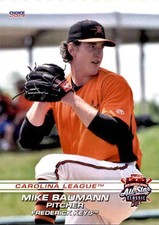 2019 Carolina League All-Stars #1 Mike Baumann Mahtomedi Minnesota Baseball Card
