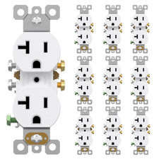 AIDA 20 Amps Outlets Duplex Electrical Receptacle Outlets, Electrical Outlet, 20