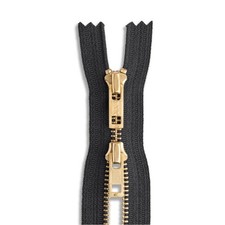 2 New 28" YKK 5 Black Brass Teeth Two-Way Closed Bottom Zippers