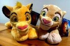Disney Store Lion King Young SIMBA  NALA Plush Set of 2 19"New with Tags-Mint