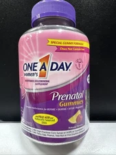 One A Day Women's Prenatal Gummies - Natural Fruit Flavors 120ct. Exp. 12/2025