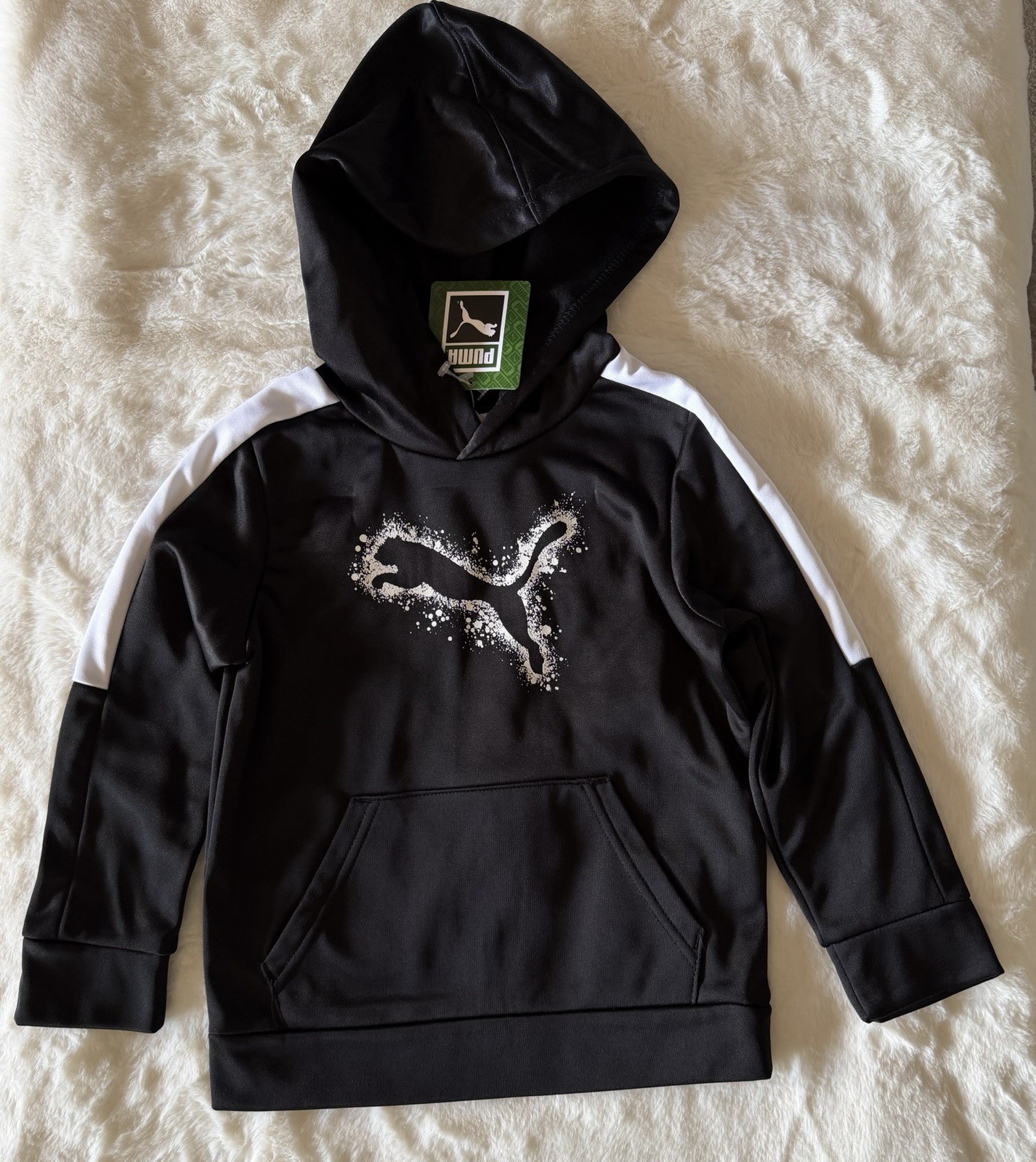 PUMA ATHLETICWEAR Toddler Boy's Fleece Hoodie &  Joggers Outfit, 2-Piece Set thumbnail 3