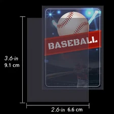 10X Soft Clear Card Sleeves Baseball, Football, Sports, Credit Card