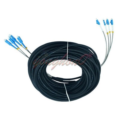 20M Field Outdoor LC UPC-SC UPC 4 9/125 Single Mode Fiber Patch Cord #iw