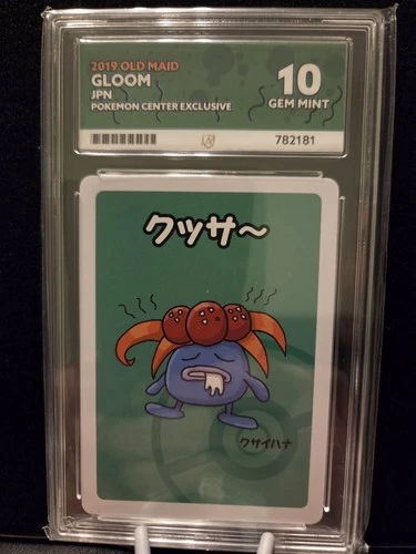 Pokémon Gloom Pokemon Center Exclusive Japanese 2019 Old Maid ACE 10 Gem Mint