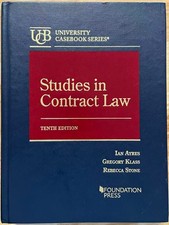 Studies in Contract Law by Ian Ayres, Gregory...