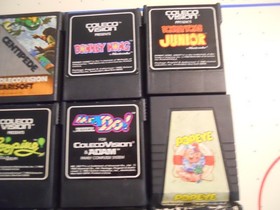 ColecoVision Game Lot - Set of 1 6- Rocky, Time Pilot +14 more -Tested/ Works