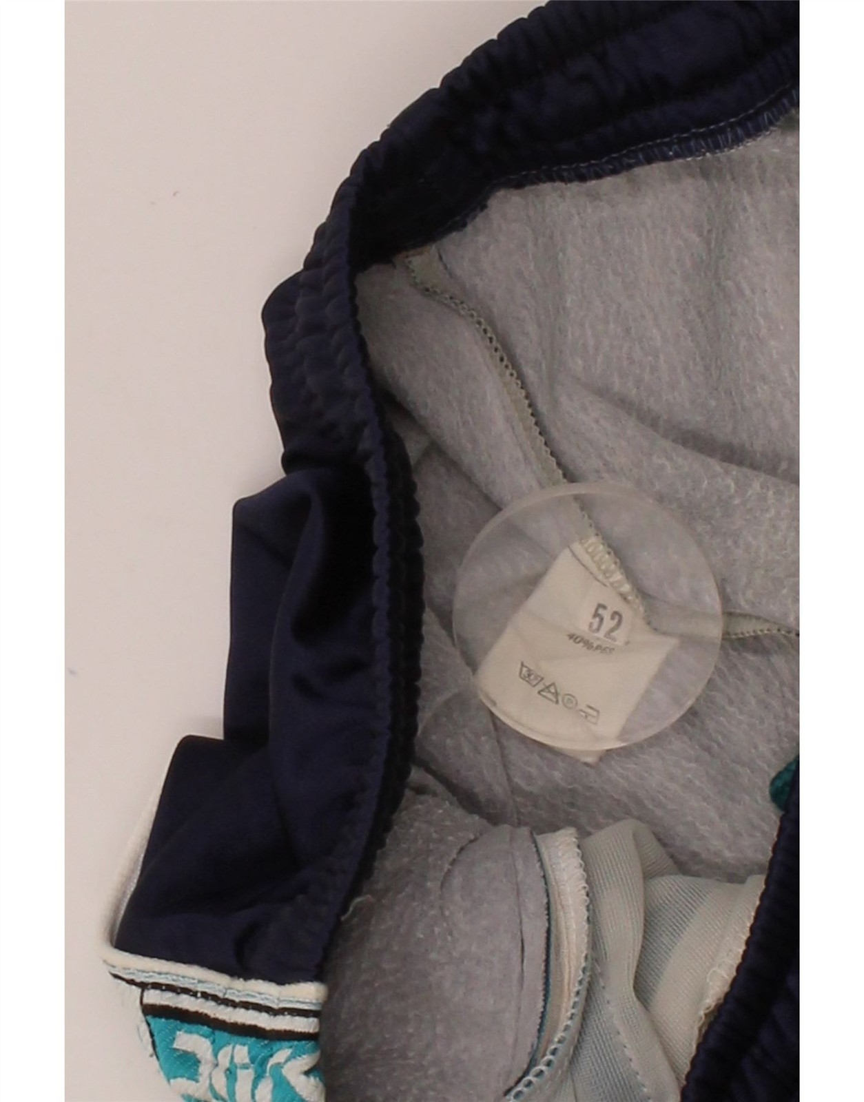 ASICS Womens Graphic Tracksuit Trousers IT 52 Large Navy Blue Polyester BY01 thumbnail 3