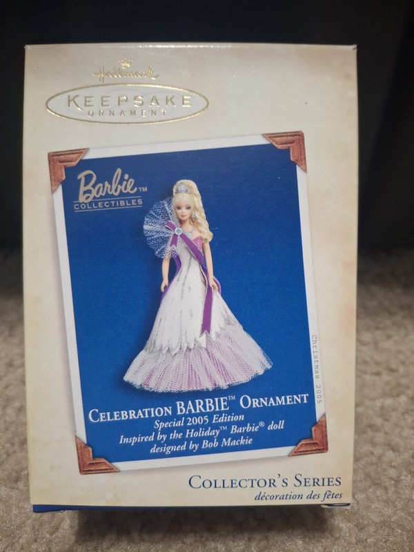 Hallmark  Celebration Barbie Ornament 2005 Bob Mackie Design 