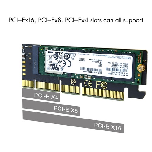 Erweiterungs Karte M.2 NVME SSD zu PCIE 3.0 X16 / X8 / X4 Desktop SSD Adapt2085 - Bild 3 von 7