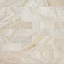 MSI Athena Gold 4" x 12" Honed Marble Subway Floor And Wall Tile