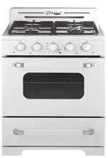 UNIQUE Classic Retro UGP-30CR W 30-in Convection Oven Freestanding
