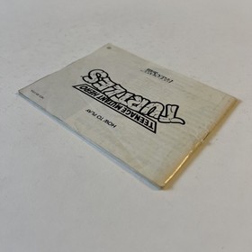 Notice Seule TEENAGE MUTANT HERO TURTLES Nintendo NES 88 -FRA 100% Officiel