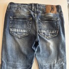 Remix By Rock Revival Distressed Slim straight Jeans 32x32 Dark Blue Whisker — photo 3