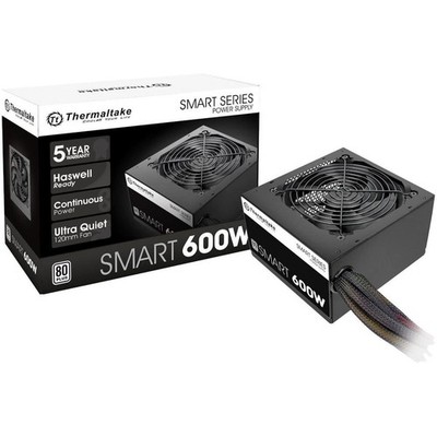 Thermaltake SMART 600W ATX 12V V2.3/EPS 12V 80    PLUS Certified Active PFC Powe